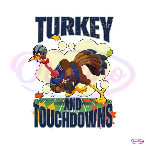 Dallas Cowboys Thanksgiving Turkey and Touchdowns PNG