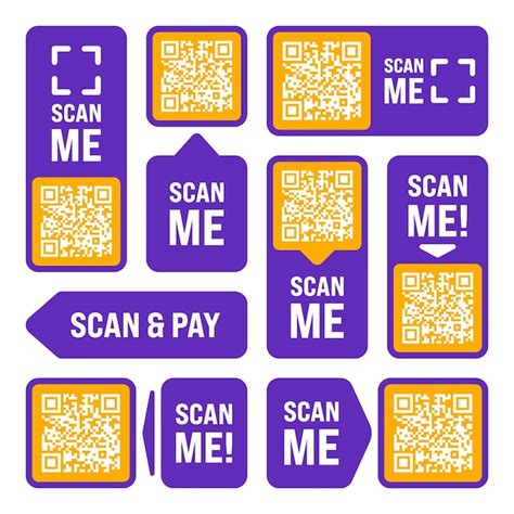 Premium Vector Scan Me Qr Code Sticker Online Payment Special Offer