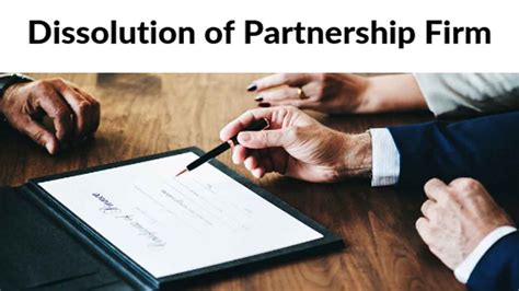 What Is Dissolution Of Partnership Sharda Associates