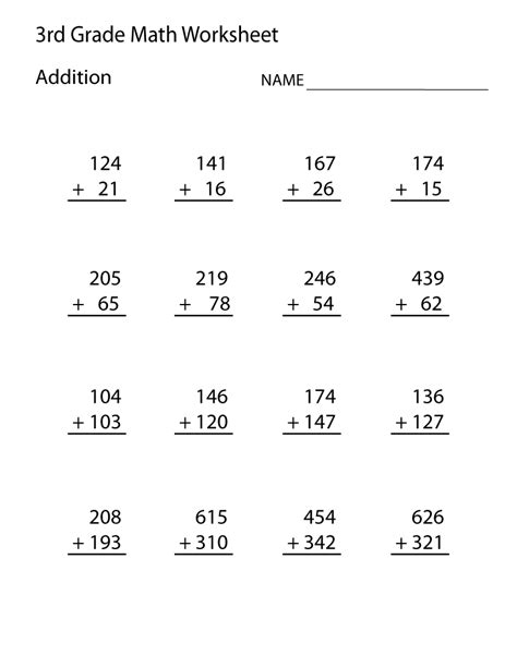 Math Problems For 3rd Graders Free Worksheets