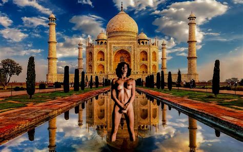 Naked In Taj Mahal India By Thomas Dellert Photography Digital