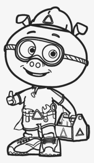 Super Why Coloring Pages Alpha Pig Coloring Pages