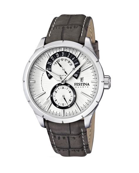 Festina Multifunction Silver Dial Men S Watch Model F Arktastic