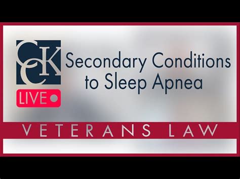 Sleep Apnea Va Disability Ratings And Benefits Cck Law