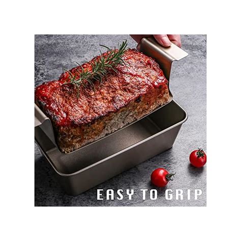 Buy Meatloaf Pan With Drain Tray HONGBAKE Healthy Nonstick Meat Loaf