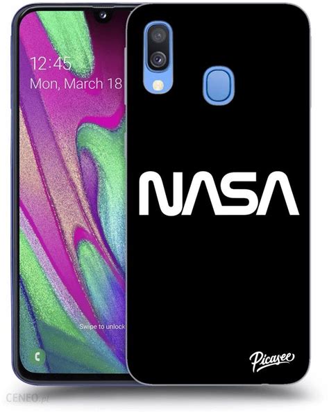 SILIKONOWE CZARNE ETUI NA SAMSUNG GALAXY A40 A405F NASA BASIC Etui