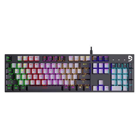 Gaming Keyboard 104 Keys Wired USB Colorful RGB Backlight Keyboard ...