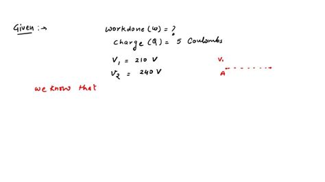 Solved Calculate The Work Done In Moving A Charge Of Coulombs From A