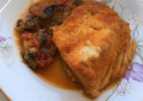 Bacalao Con Sanfaina Receta De Amandine S Kitchen Cookpad