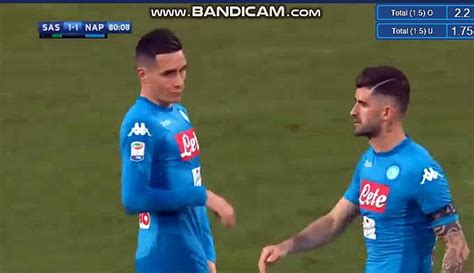 Jose Callejon Goal HD Sassuolo 1 1 Napoli 31 03 2018 Video Dailymotion