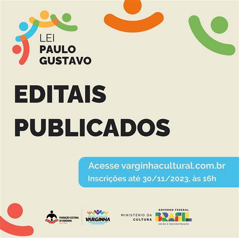 Funda O Cultural Lan A Editais Da Lei Paulo Gustavo Em Varginha