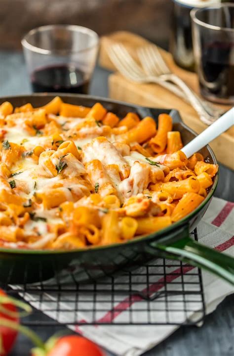 Chicken Parmesan Pasta Skillet One Pot How To Video