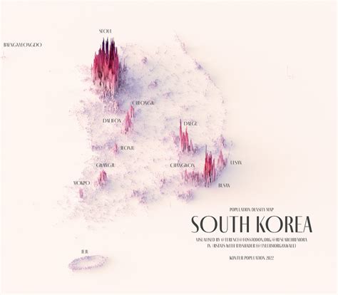 Densidad De Poblaci N De Corea Del Sur Mapas Milhaud