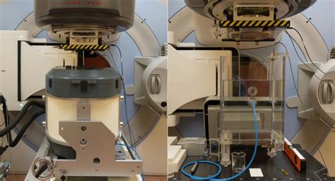 The VSL Calorimeter Left And The Calibration Phantom Right In The