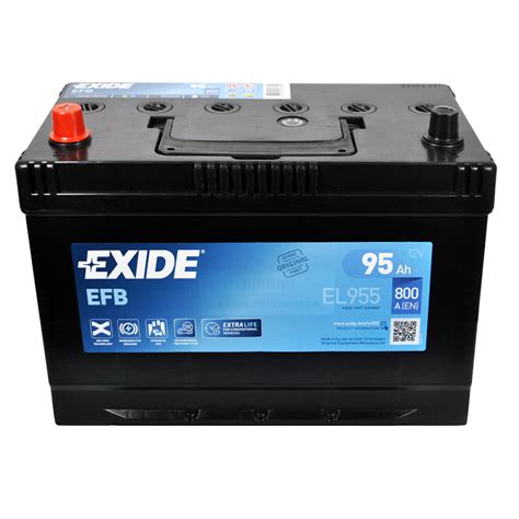 Автомобильный аккумулятор EXIDE EL955 Start Stop EFB 95Аh 800A L D31