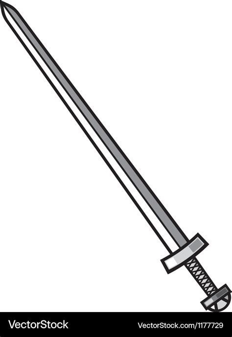 Viking Sword Royalty Free Vector Image Vectorstock