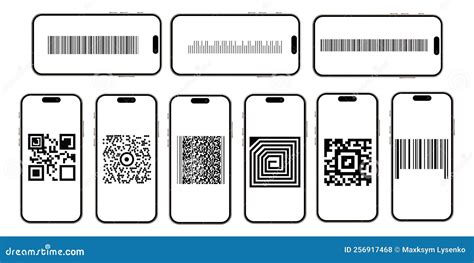 Qr Code Set Scan Qr Code Icon Template Scan Me Qr Code For Smartphone Qr Code For Mobile App