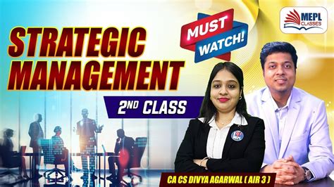 Strategic Management Nd Class Ca Cma Inter May June Mepl