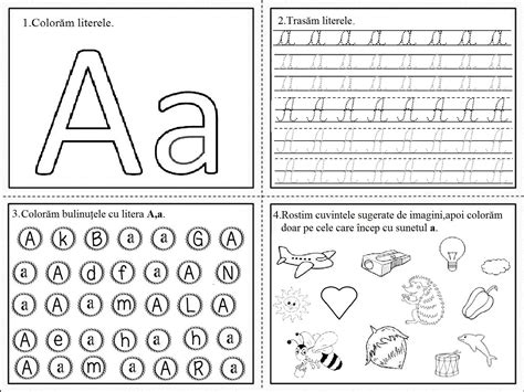 Educatia Conteaza Fise De Lucru Literele Alfabetului Clr