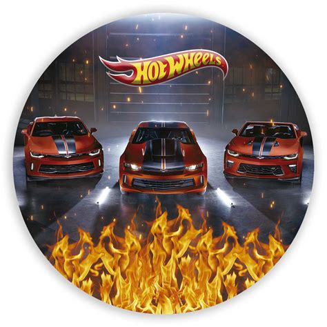 Painel Redondo Hot Wheels Sublimado D Sublistamps Sublimação