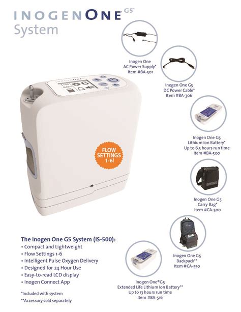 Inogen One G5 Portable Oxygen Concentrator System