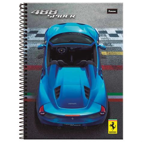 Caderno Universitário Foroni Ferrari 300 Folhas 15 Matérias Sortido