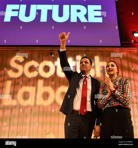 Glasgow Scotland 4 March 2022 Pictured Left Anas Sarwar Msp