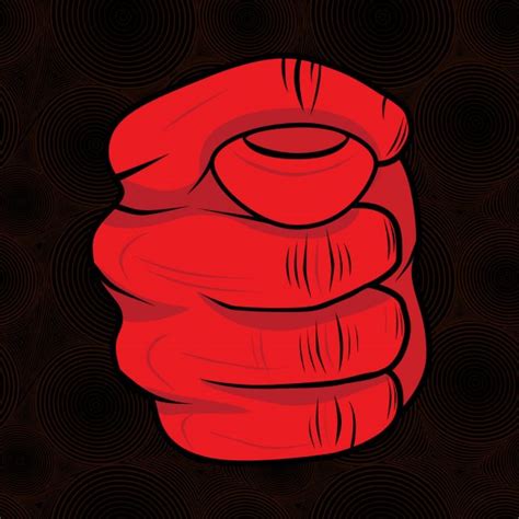 Red Hand Show Fuck Stock Vector Svetap