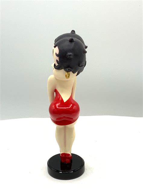 Gorgeous Collectible Betty Boop Figurine With Red Dress New Etsy