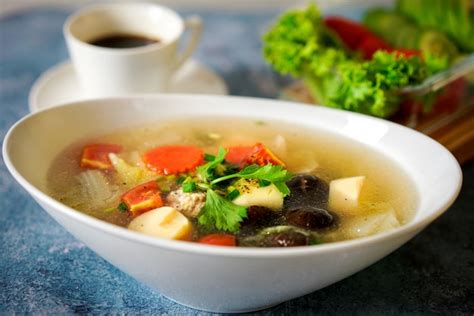 Gaeng Jued Woon Sen Ou Sopa Clara é Comida Tailandesa Foto Premium