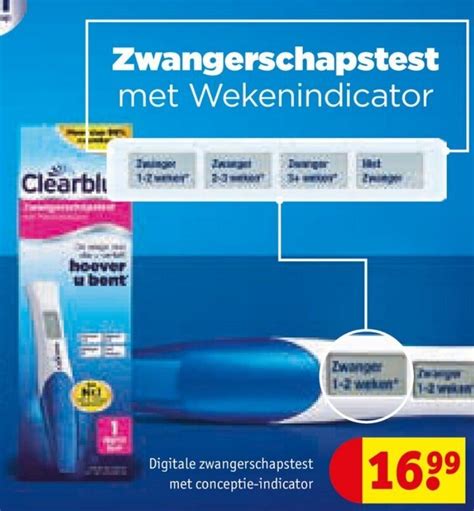 Zwangerschapstest Met Wekenindicator Aanbieding Bij Kruidvat