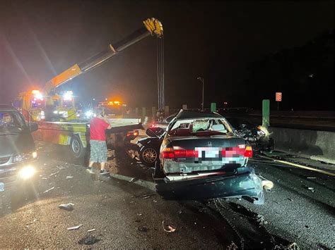 快新聞／國道北二高關西路段「7車連環撞」釀1死3傷 民視新聞網