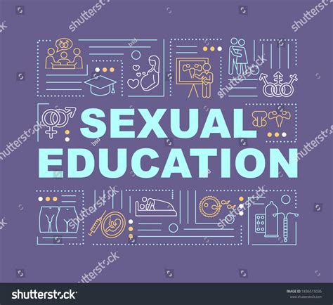 Sexual Education Word Concepts Banner Human Stock Vector Royalty Free 1836515035 Shutterstock