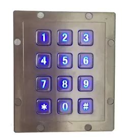 Vending machine numeric keypad