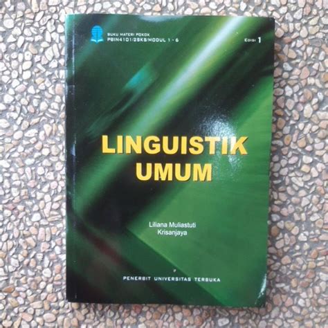 Jual Buku Linguistik Umum Edisi Liliana Muliastuti Universitas