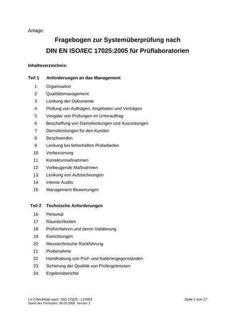 Pdf Fragebogen Zur Din En Iso Iec F R Pr Flaboratorien Pdf