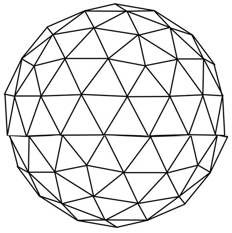 Geodesic Dome Vector At Vectorified Collection Of Geodesic Dome