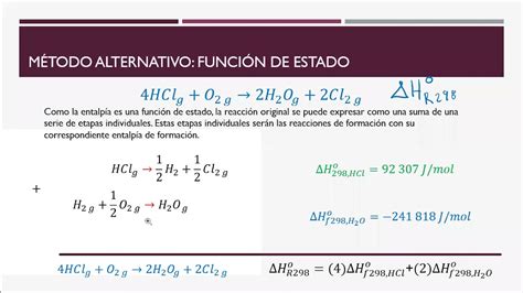 Cálculo del Calor estándar de una reacción YouTube