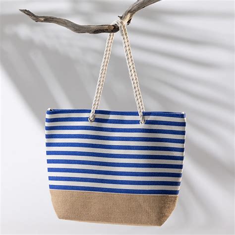 Seaside Supplies Stripe Beach Bag