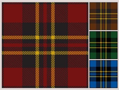 Tartan pattern set Royalty Free Vector Image - VectorStock