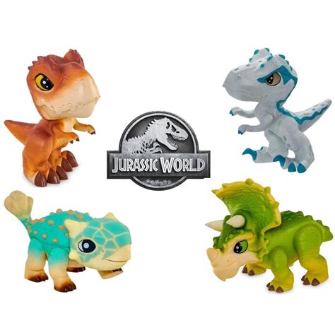 Dinossauro Jurassic World T Rex Blue Bumpy Triceratops Boneco Dino Baby