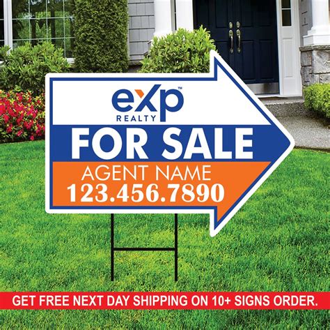 Exp Realty For Sale Arrow Shaped Yard Signs 18 X 24 2 Sided Coroplast