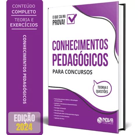 Apostila De Conhecimentos Pedagógicos Teoria Completa Exercícios