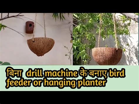 How To Make Feeder With Coconut Shell Diy Birds Feeder Diy