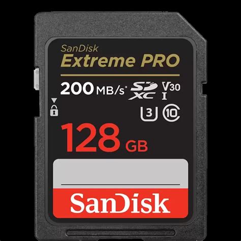 Карта памяти Sandisk Extreme Pro Sdxc 128gb V30 Uhs I Class 3 U3 Class 10 Sdsdxxd 128g Gn4in