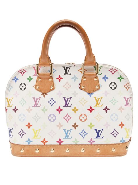 White Leather Louis Vuitton Bag Semashow