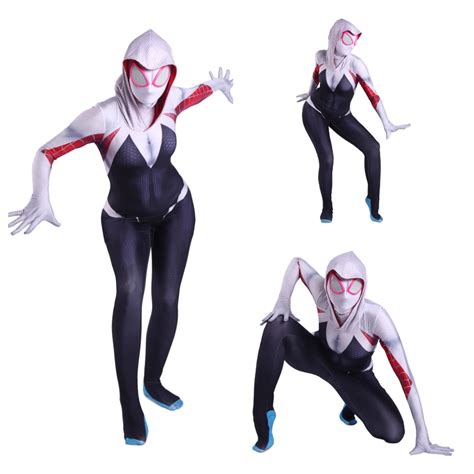 Gwen Stacy Venom Spiderman Cos Into The Spider Verse Superhero