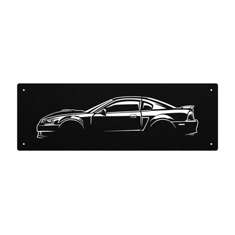 New Edge Mustang Metal Wall Art (1999-2004) – Automotive Army