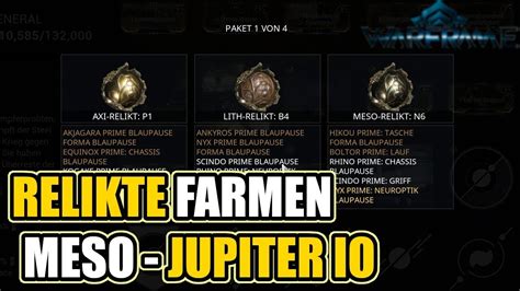 Relikte Farmen Meso Auf Jupiter Io Banshee Warframe Lets Play