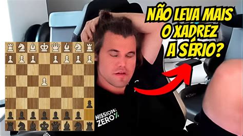 Magnus Joga O Lance A Na Abertura Contra Um Forte Grande Mestre Youtube